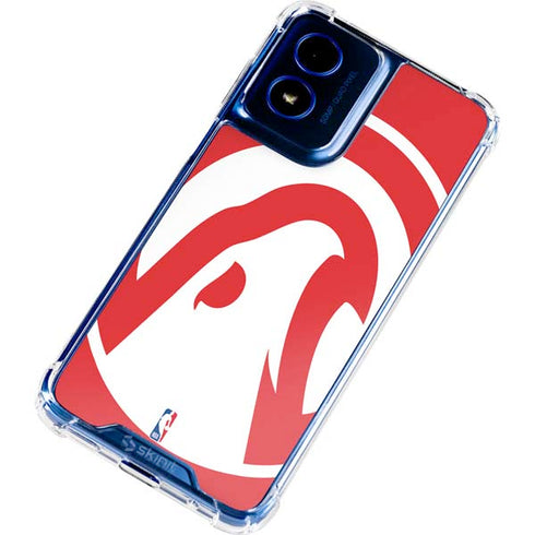 NBA Atlanta Hawks Largo Logo Moto G 5G (2024) Clear Case